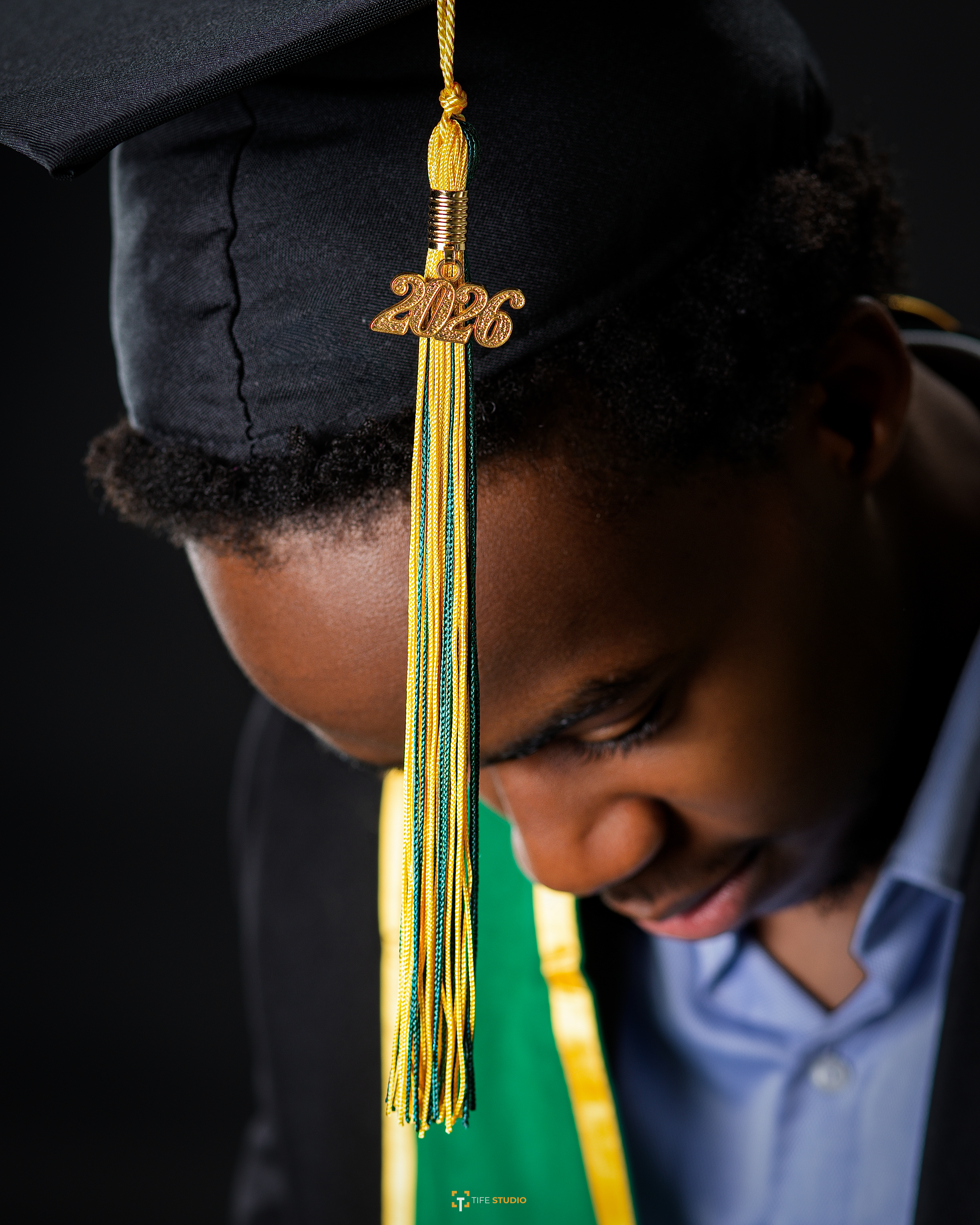 University graduation portrait