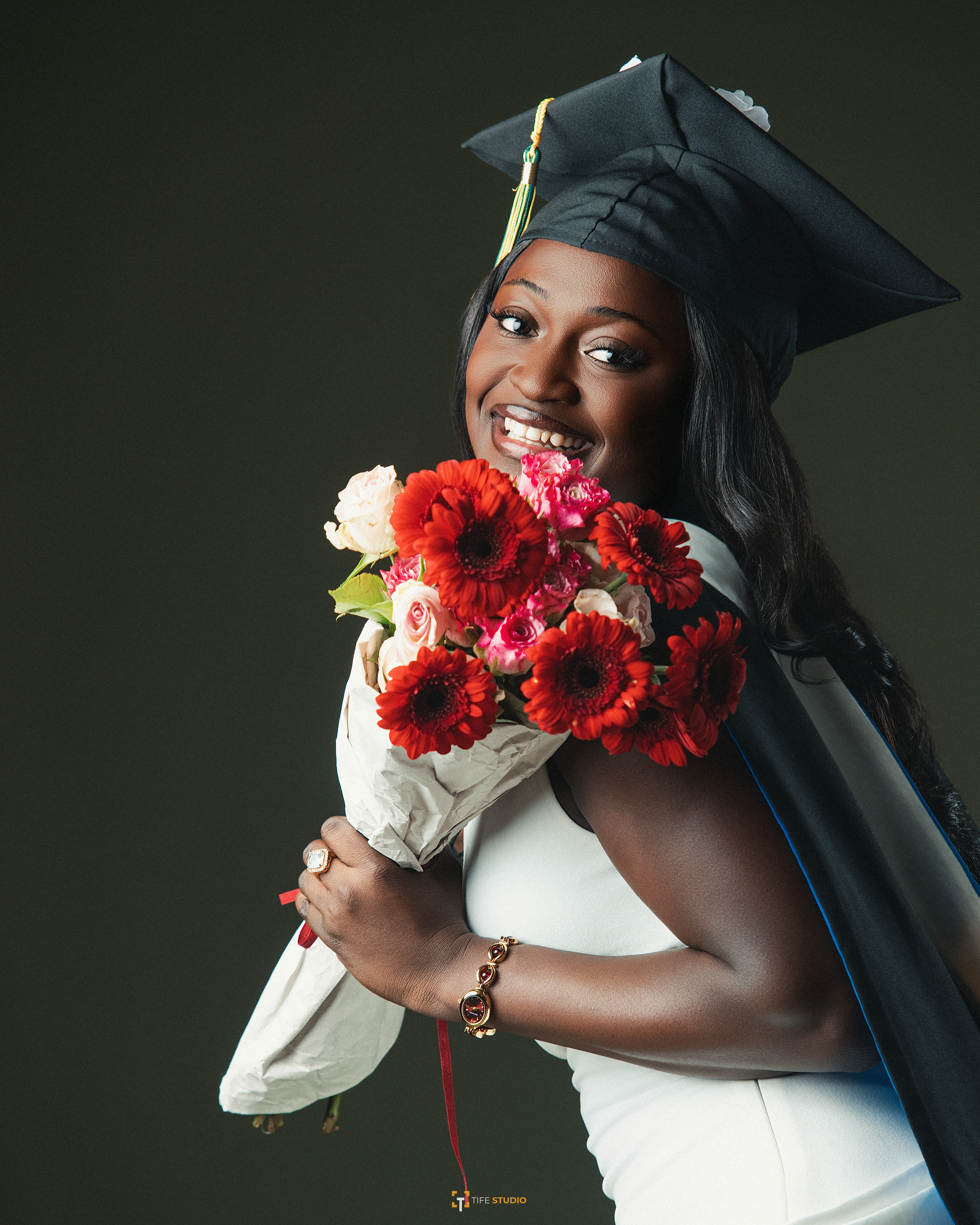 Graduation celebration portrait